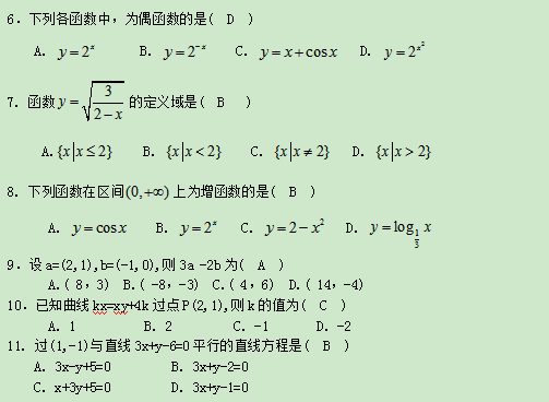2020河北專接本-高等數學48